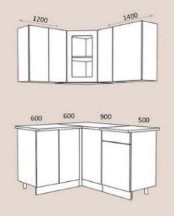 Модульная система мебели для кухни Жасмин